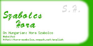 szabolcs hora business card